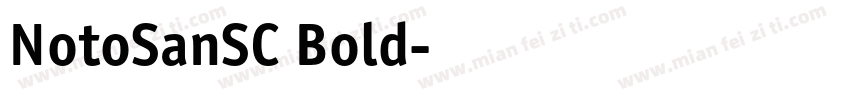 NotoSanSC Bold字体转换